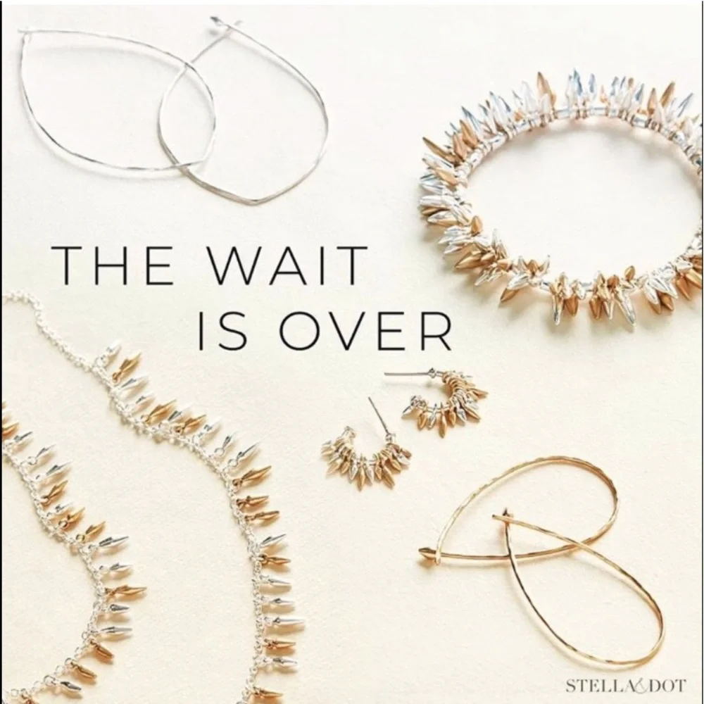 Stella & Dot | Mixed Metal Gold + Silver Spike Renegade Bracelet - Picture 2 of 13